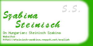 szabina steinisch business card